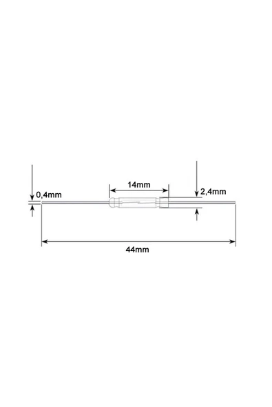 ROBİZ 14mm Reed Röle Anahtar Sensör Switch Manyetik Alan Mıknatıs Algılayıcı No Kontak Çıkışı Kapı Pencere - Resim 8