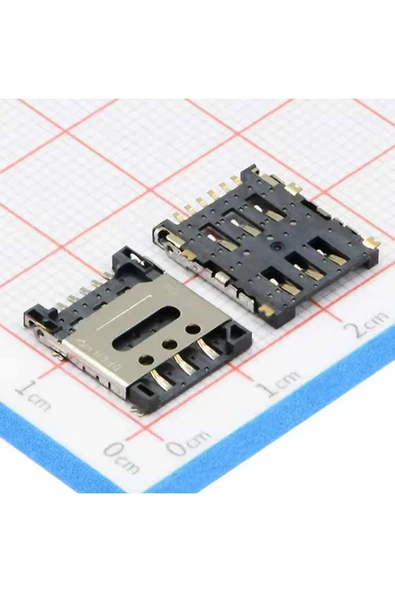 ROBİZ Nano Sim Kart Soket Micro 6 Pin Açılabilir Kilitli Kapak Gsm Akıllı Saat Apple Iphone Cep Telefonu - 6