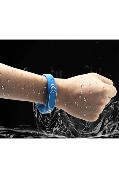 ROBİZ 125Khz Rfid Manyetik Bileklik Mavi Su Geçirmez Silikon Proximity Göstergeç 125 Khz Kapı Geçiş - Resim 2