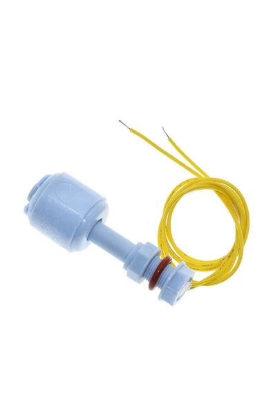 ROBİZ 52mm Dikey Tip Su Sıvı Seviye Sensörü Plastik 10w Nc Şamandıra Mekanik Anahtar Kazan Kap Depo Tank - Resim 2