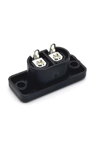 ROBİZ 220V 5A AC Dişi Power Giriş Soketi C7 2 Pin Panel Montaj Tip Elektrik Güç Kablo Bağlantı Konnektörü - Resim 4
