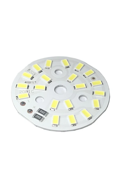 ROBİZ 5730 5v 10w 48mm Beyaz Led Modül Aluminyum Pcb 20 Led Lamba Aydınlatma Işık - Resim 7