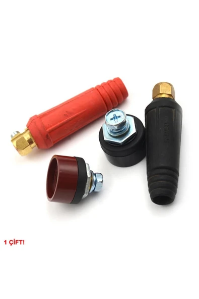 ARS Robotechnicals Dkj10-25 200a Konnektör Çift 10-25mm2 Kablo Yüksek Akım Kilitli Panel Tip Konnektör Kaynak Makinesi - Resim 4