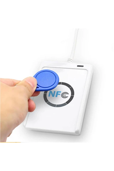 ROBİZ ACR122U 13.56Mhz Rfid Okuyucu Yazıcı Usb Kopyalayıcı Nfc Manyetik Kart Anahtarlık Etiket Okuyucu - Resim 2
