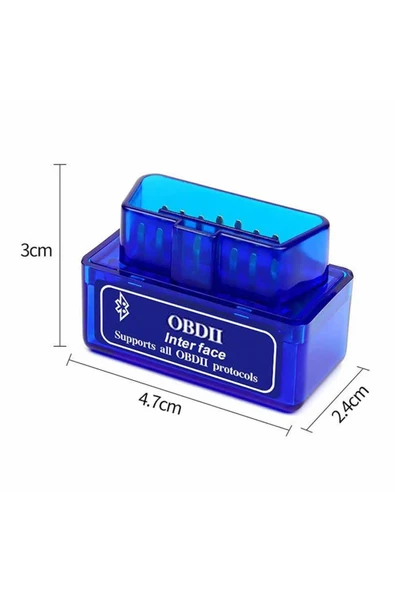 ROBİZ Bluetooth Araba Arıza Tespit Cihazı  Beyin Ayar Test Tamir Aracı Android Windows Kablosuz Can - Resim 3