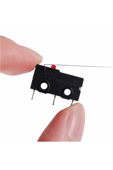 ROBİZ KW11-3Z-C Micro Switch Anahtar 28mm Kol 5A 250V Kollu NO NC SPDT Sınırlayıcı Momentary Buton - Resim 2