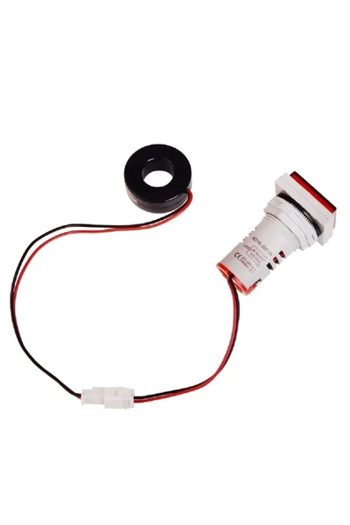 ROBİZ Ac 20-500v 100a Kare Dijital Voltmetre Ampermetre 220v Kırmızı Panel Montaj Led Gösterge Ekran Akım - Resim 2
