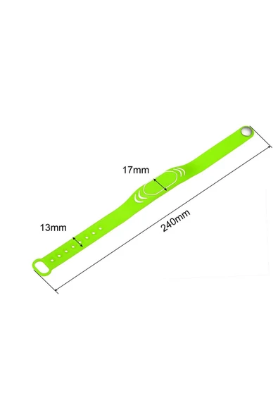 ROBİZ 125Khz Rfid Manyetik Bileklik Yeşil Su Geçirmez Silikon Proximity Göstergeç 125 Khz Kapı Geçiş Takip - Resim 8