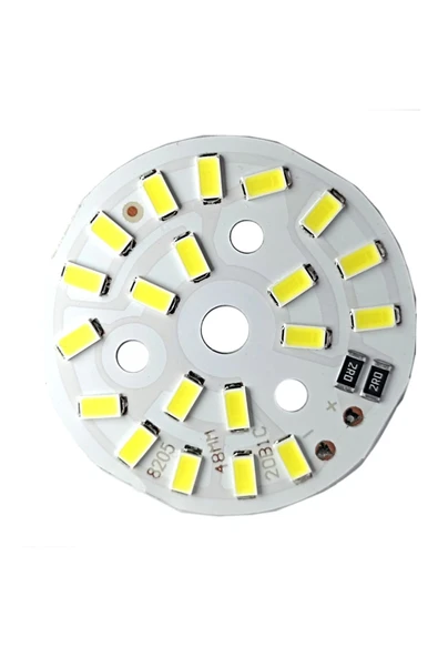 ROBİZ 5730 5v 10w 48mm Beyaz Led Modül Aluminyum Pcb 20 Led Lamba Aydınlatma Işık - Resim 5