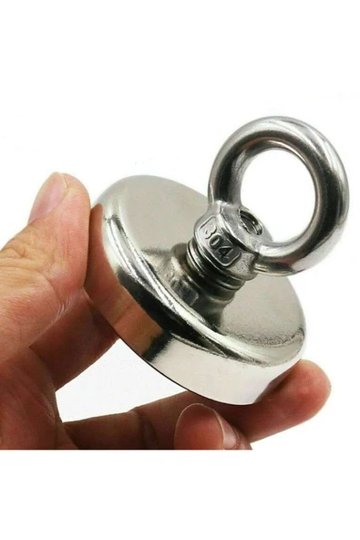 ROBİZ Knd42 Mıknatıs 65kg N52 Halka Askı Taşıyıcı Çekici Super Güçlü Neodyum Dolap Ofis Ev Hobi Oyuncak - 2