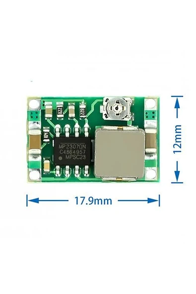 ROBİZ Mini-360 Voltaj Düşürücü Modül Güç Kaynağı Ayarlanabilir Voltaj Çıkışı 1V/ 17V Rc Uçak Araba - Resim 4
