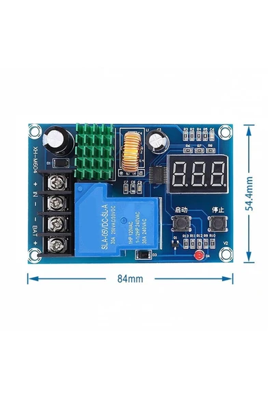 ROBİZ Xh-m604 30a Akü Şarj Kontrol Koruma Modülü 12v 24v Batarya Kurşun Asit Jel Akü Lityum Li-lon Pil ürün görseli