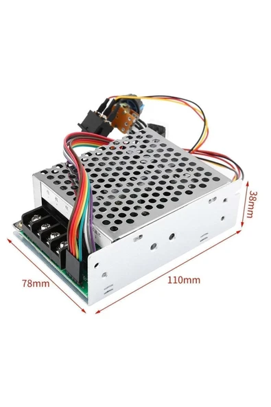 ROBİZ 55v 60a Ayarlanabilir Dc Motor Hız Kontrol Devresi Potansimetre Kontrol Yön Kontrol Anahtarı Led Hız - Resim 8