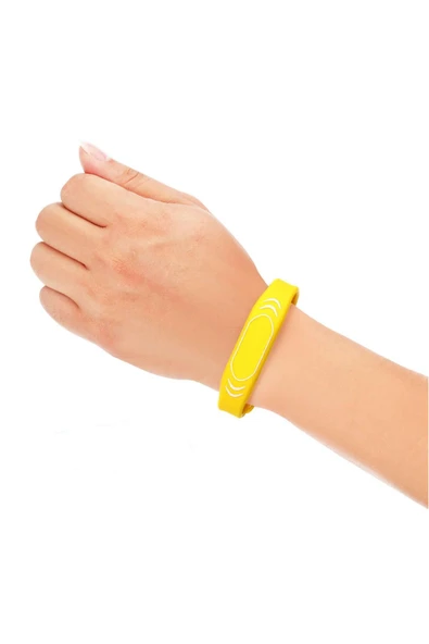 ROBİZ 125Khz Rfid Manyetik Bileklik Sarı Su Geçirmez Silikon Proximity Göstergeç 125 Khz Kapı Geçiş Takip - Resim 2