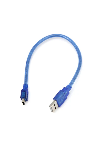 Alkatronik 30cm Mini Usb Kablo Mavi 480 Mbps Usb 2.0 Hot Swap - 8