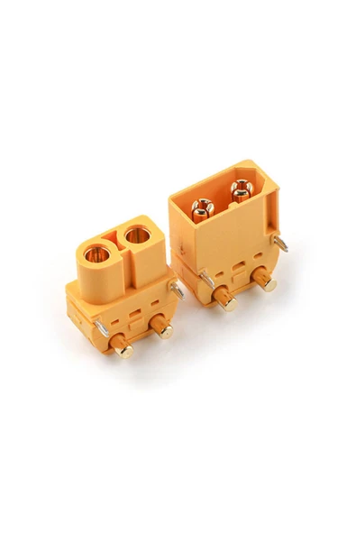 ROBİZ XT60PW Erkek Dişi Konnektör Soket Çift Pcb Tip Lehimlenebilir Lityum LiPo Pil Bağlantı Konnektörü - Resim 2