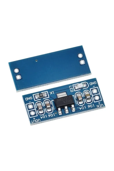 ROBİZ Ams1117 3.3v Voltaj Düşürücü Güç Kaynağı Modülü Güç Kaynağı 2 Pin Header Soketler - Resim 6
