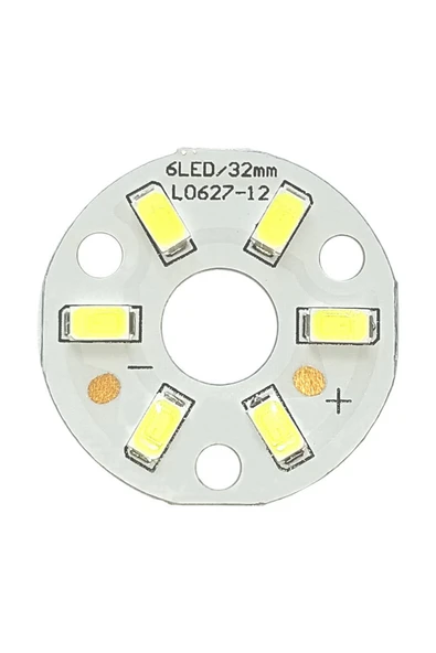 ROBİZ 5730 12v 3w 32mm Beyaz Led Modül Aluminyum Pcb 6 Led Lamba Aydınlatma Işık