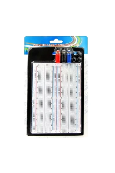 CNL Syb-1660 Ikili Bread Board 1660 Nokta Elektronik Prototip Devre - Resim 5