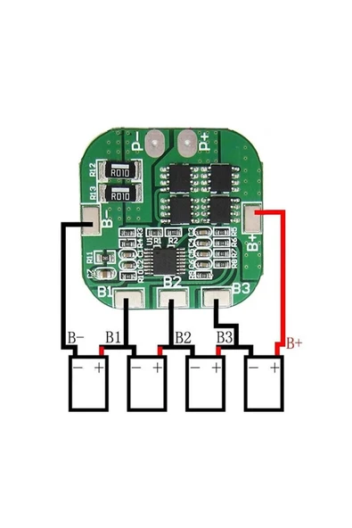 ARS Robotechnicals 4s 20a Lityum Batarya Bms Koruma Kartı Pil Li-ion 18650 16.8v 2 - Resim 6