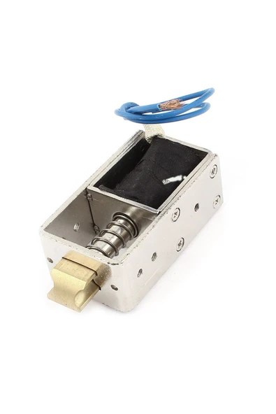 Alkatronik Jf-s1670dl Solenoid Kilit Dc 12v 2.4a 28w 40n Elektrikli Manyetik Kapı Depo Kasa Kilidi 10mm Dil - Resim 8