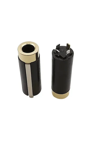 ROBİZ 3.5mm Dişi Ses Soket Kutusu 4 Tel Kutuplu Aluminyum Jack Altın Kaplama Stereo Kulaklık - 6