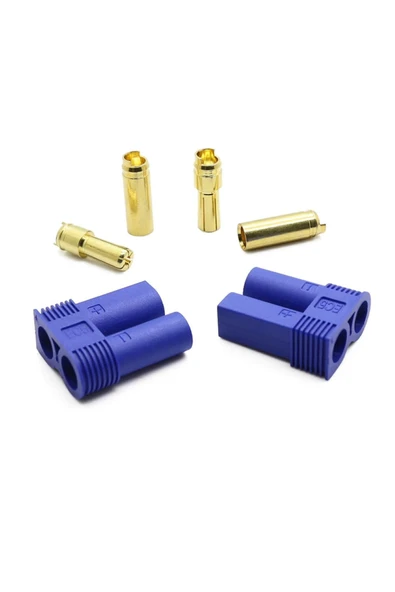 ROBİZ Ec5 Dişi Erkek Konnektör Çifti 5mm Altın Banana Tip 100a Rc Lipo Pil Batarya Akü Bağlantı Soketi ürün görseli