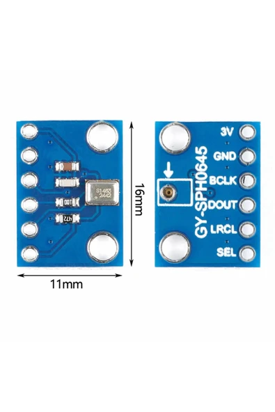 ROBİZ Sph0645 I2s Mems Mikrofon Modülü Ses Algılayıcı 20hz / 10khz Dijital Iıs Dc 1.62v / 3.6v - Resim 7