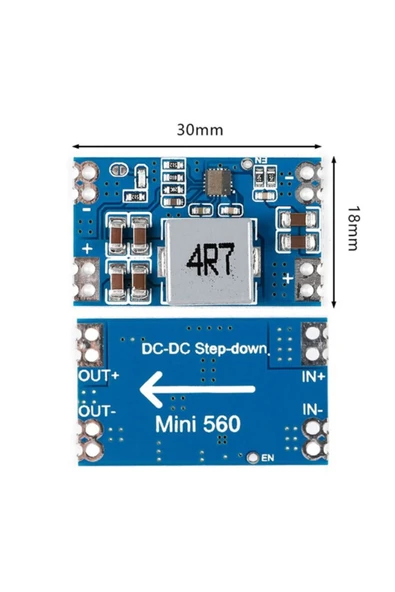 ROBİZ Mini560 12v 4a Voltaj Düşürücü Modül Güç Kaynağı 18v Step Down