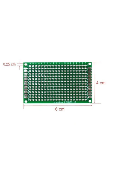 ROBİZ 14x20 Proto Pcb Pertenaks Prototip Elektronik Devre Deney Kartı - Resim 8
