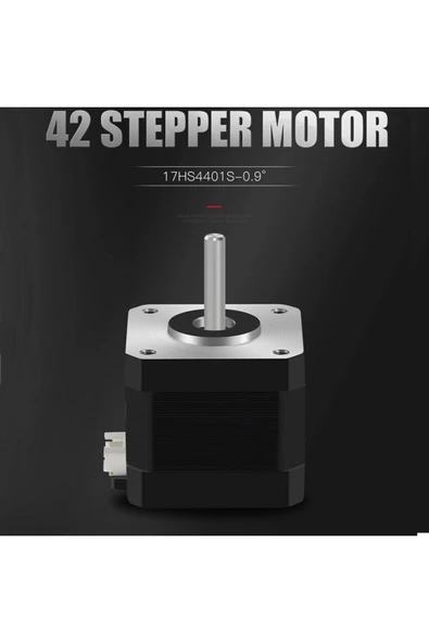 ROBİZ 17hs4401s-09 Nema 17 Step Motor 0.28n.m 0.9 Derece 400 Adıım D Mil 2 Faz 1.3a 3d Yazıcı Printer - Resim 3