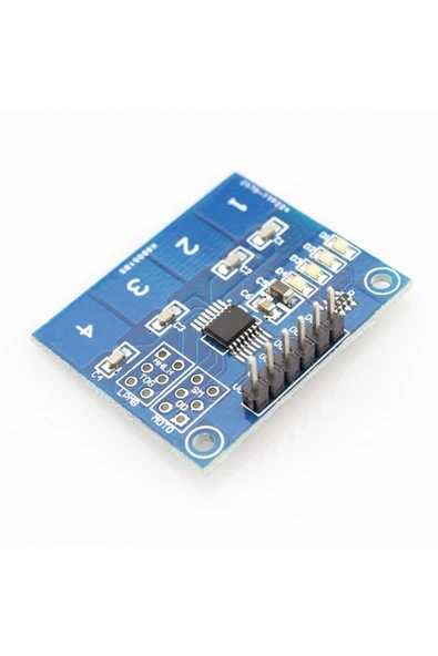 ROBİZ TTP224 4 Kanal Dokunmatik Buton Sensör Modülü Kapasitif Dijital Tuş Algılayıcı Anahtar Keypad - Resim 3