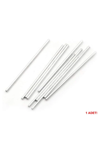 ROBİZ 3mm X 150mm Metal Mil Çelik Çubuk Aks Oyuncak Rc Araba Robot - Resim 3