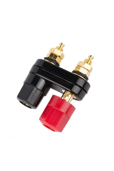 ROBİZ Banana Soket Terminal Çifti Kırmızı Siyah Hexagon Konnektör - Resim 4