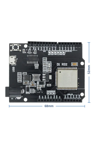 ROBİZ Esp32 Wifi Bluetooth R32 Kit Geliştirme Kartı Kablosuz Internet Haberleşme - Resim 2