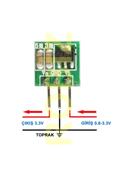 ROBİZ 0.8v To 3.3v Voltaj Yükseltici Modül Mini Step Up Boost Maksimum 500ma 150khz %85 Verim - Resim 3