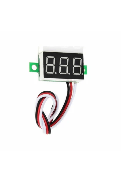ROBİZ 0.36 Inch Dc 4,2v-30v Dijital Voltmetre Kırmızı 3 Telli 0.36” Dc 0-30v Voltaj Besleme Güç Kaynağı - Resim 3