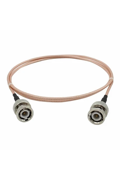 ROBİZ 50cm Rg316 Bnc Erkek Erkek Kablo 50ohm Koaksiyel Uzatma Bağlantı Osiloskop Labaratuar