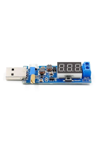 ROBİZ Usb Ayarlı Güç Kaynağı Modülü Hw-132 Voltaj Yükseltici Düşürücü Dc 0.6v / 25v - Resim 5