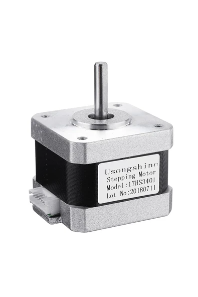 ROBİZ 17HS3401 Nema 17 Step Motor 0.28N.m D Mil 2 Faz 1.3A 1.8 Derece 200 Adım Tork 3D Yazıcı Printer - Resim 5