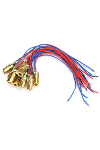 ROBİZ Kablolu Kırmızı Nokta Lazer Modül Metal Kafa 15m Mesafe Diyot - Resim 6