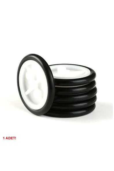 ROBİZ 29mm Mini Rubber Tekerlek 2mm Mil Uyumlu Robot Oyuncak Wheel - 4