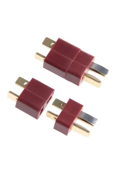 ROBİZ T-deans Konnektör Çift Dişi Erkek Soket Lipo Pil Batarya Bağlantı - Resim 2