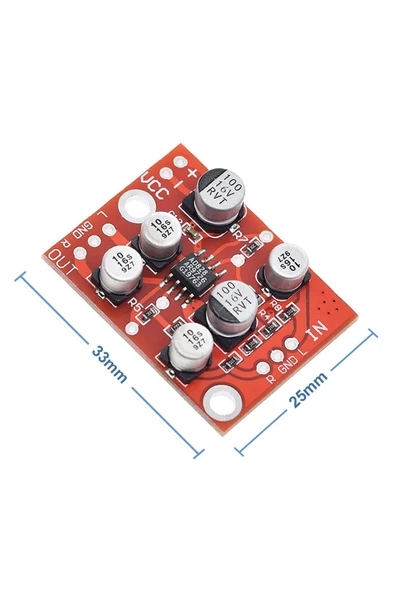 ROBİZ Ad828 Preamp Modül Ses Yükseltici Amfi Stereo Mikrofon Gitar Enstrüman Ses Video Sinyal Ön - Resim 2