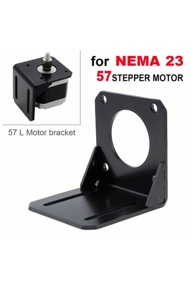 Alkatronik Nema 23 Nema 57 Step Motor L Tip Metal Montaj Parçası Braket Metal Taban Tutucu Montaj - Resim 3