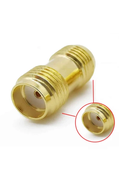 ROBİZ Sma Dişi To Sma Dişi Adaptör Soket Altın Kaplama Soket 0-6ghz Rf Wi-fi Anten Fpv Lorarouter Modem