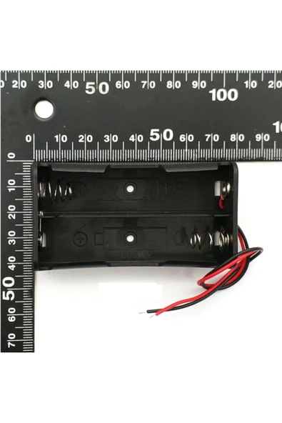 ROBİZ Ikili 2 Li 18650 Pil Yuvası Kablolu Tutucu 7.4v Pil Şarj Kutusu - Resim 7