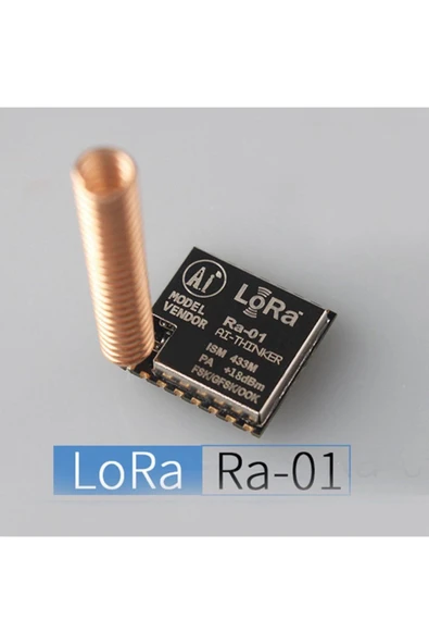 ROBİZ 433mhz Lora Ra-01 Kablosuz Haberleşme Modülü 433 Mhz Sx1278 Transceiver Uzun Mesafe 0.5km/10km Su - Resim 7