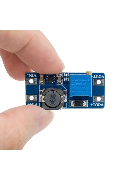 ROBİZ Mt3608 28v 2a Dc Boost Modül Ayarlanabilir Voltaj Yükseltici Güç Kaynağı Step Up - Resim 3