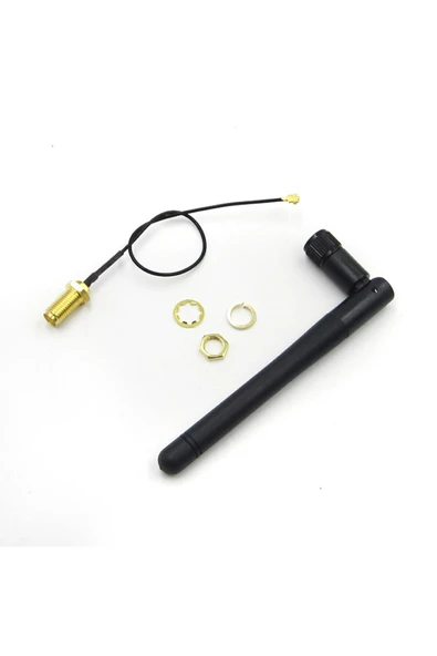 ROBİZ 2.4ghz 3dbi Wifi Anten Seti Esp8266 Sma + Ufl Soket 900mhz 1800mhz 2400ghz Rf Esp-07 Esp32 Gsm Wifi - Resim 6